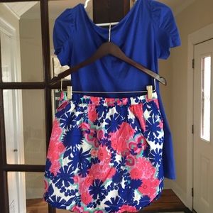 Lily Pulitzer skirt and shirt set. Size medium
